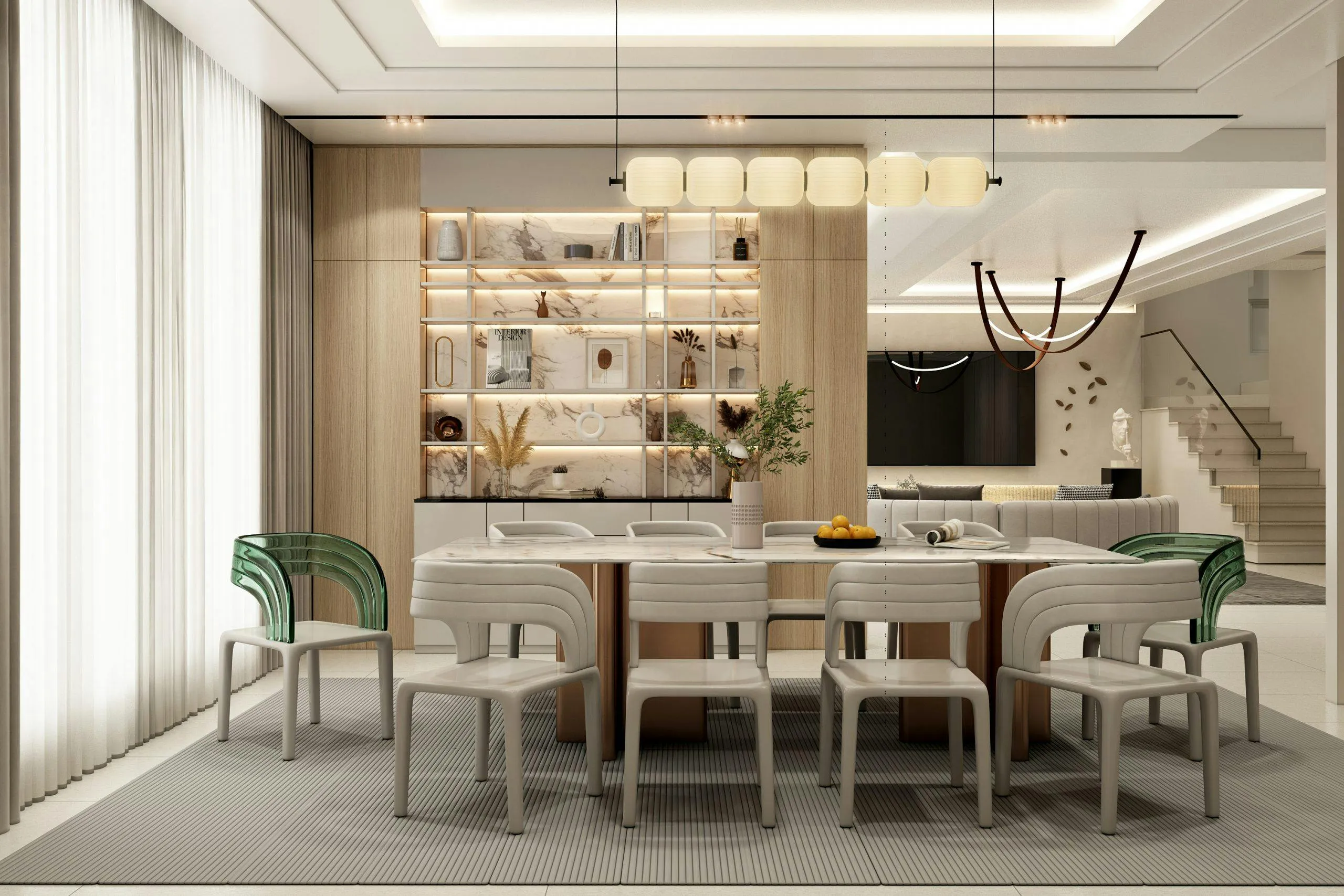 premium dining hall renovation in vasant vihar delhi