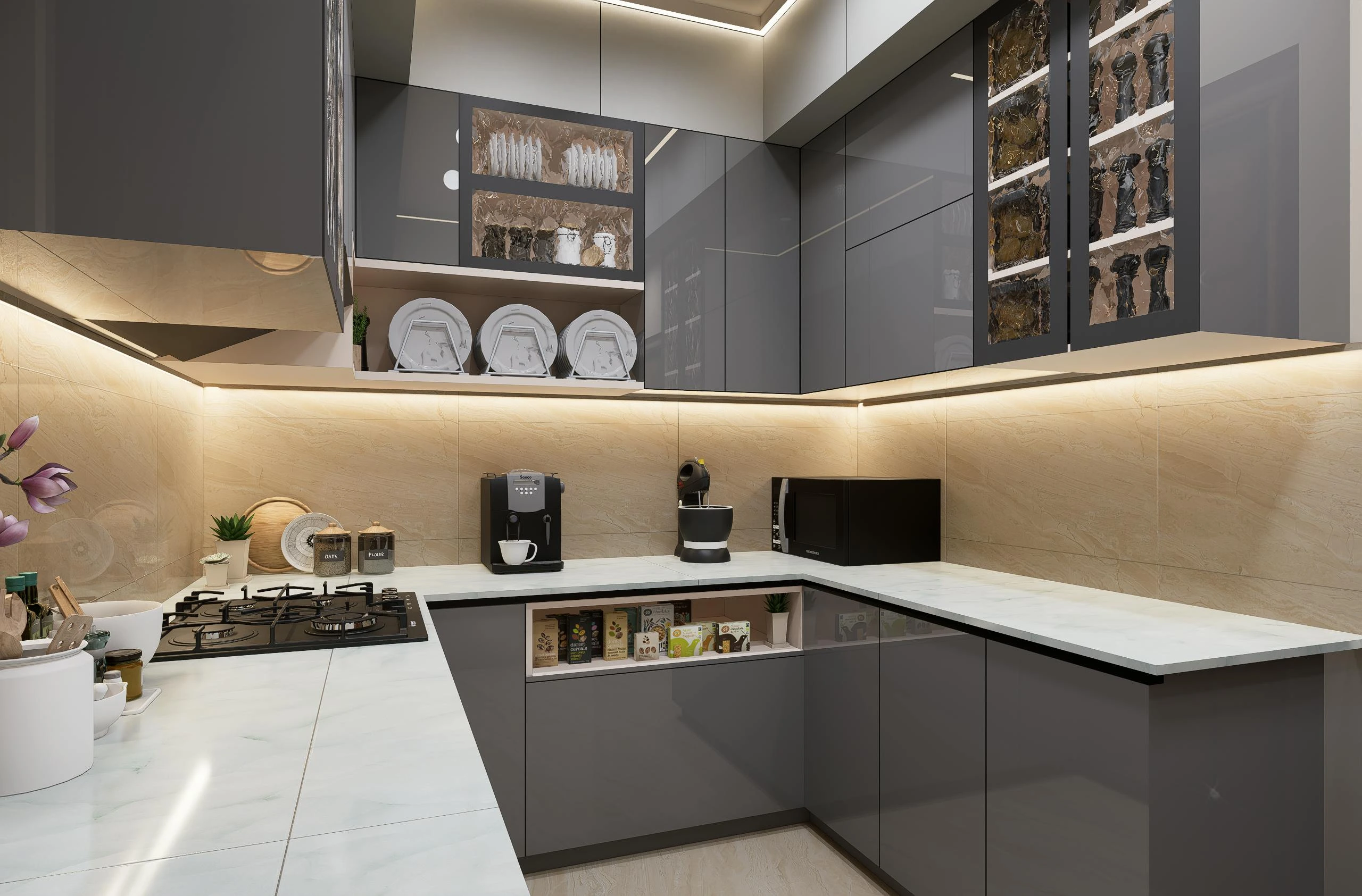 standard kitchen redesign cost in kolkata bengal with thikedaar dot com