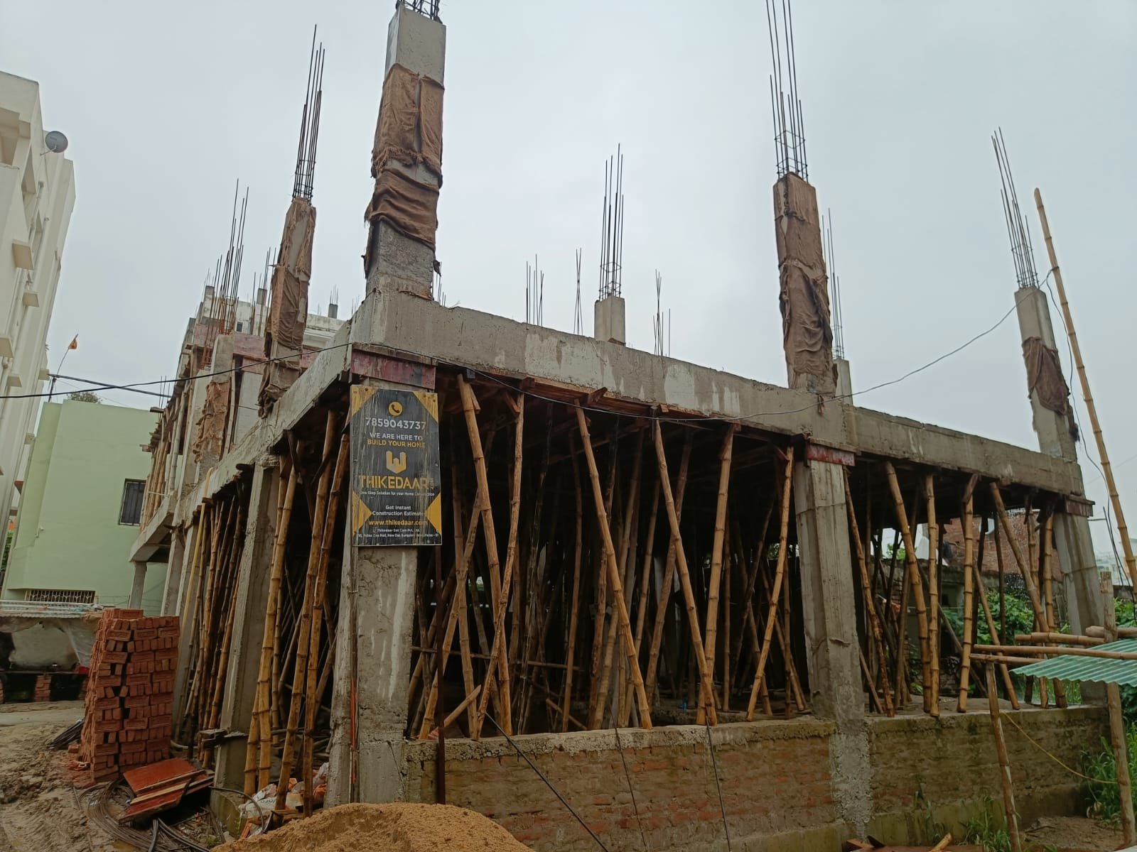 thikedaar build home in bihar with 3 floor