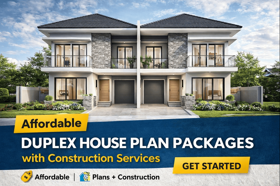 Affordable Duplex House Plans with Complete Construction Services