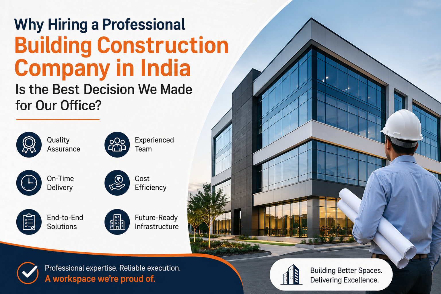 Why Hiring a Professional Building Construction Company in India Is the Best Decision We Made for Our Office?