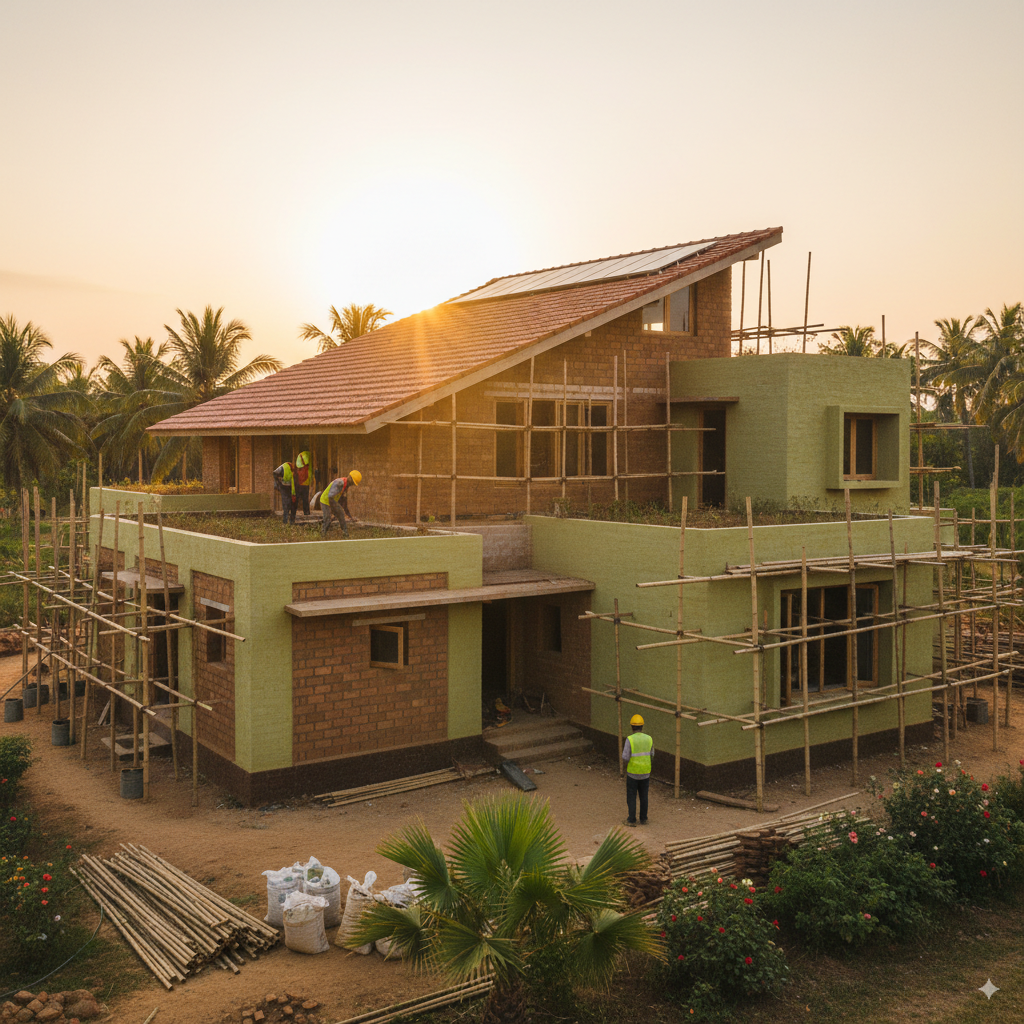 ECO FRIENDLY CONSTRUCTION MATERIALS AND METHODS FOR INDIAN HOMES